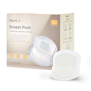 Nurtur Disposable Breast Pads for Nursing Mothers – Pack of 48 – Ultra-Thin, Leak-Proof, Individually Wrapped, Soft & Breathable with Honeycomb Quick-Absorb Design