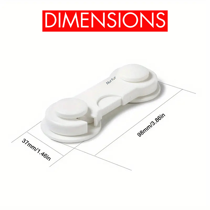 Nurtur Child Safety Cabinet Lock - ABS (Single Pack)