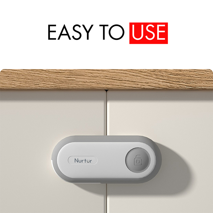 Nurtur Adjustable Child Safety Cabinet Lock - ABS+TPR (1 Pack)