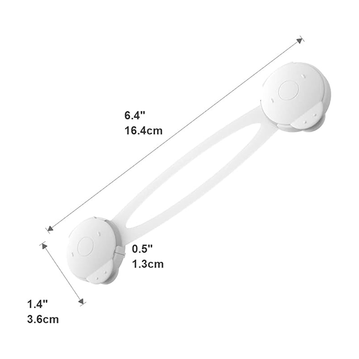 Nurtur Multipurpose Child Safety Locks - Flexible ABS+PE (2 Pack)