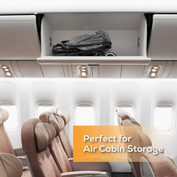 Nurtur Plus Travel System - Stroller with Baby Carrier, 0 36 months, Storage Basket, Detachable Bumper, 5 Point Safety Harness, Compact Foldable Design, Grey