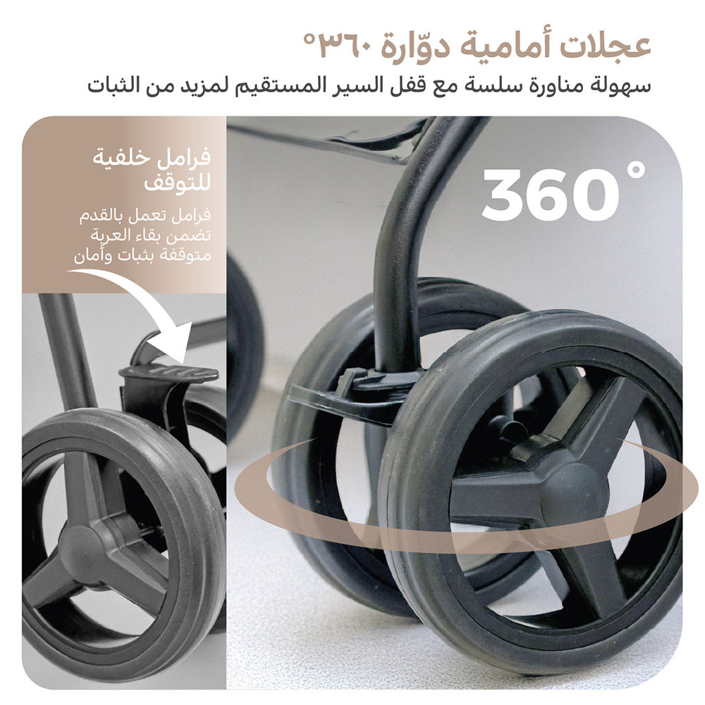 عربة الأطفال للسفر خفيفة الوزن Nurtur Leo Umbrella Pro قابلة للطي بشكل صغير، مظلة شمس قابلة للتعديل والإزالة، حزام أمان بخمس نقاط، مقعد ومسند ظهر مبطنان، عجلات أمامية دوارة مع قفل وسلة تخزين – أرجواني