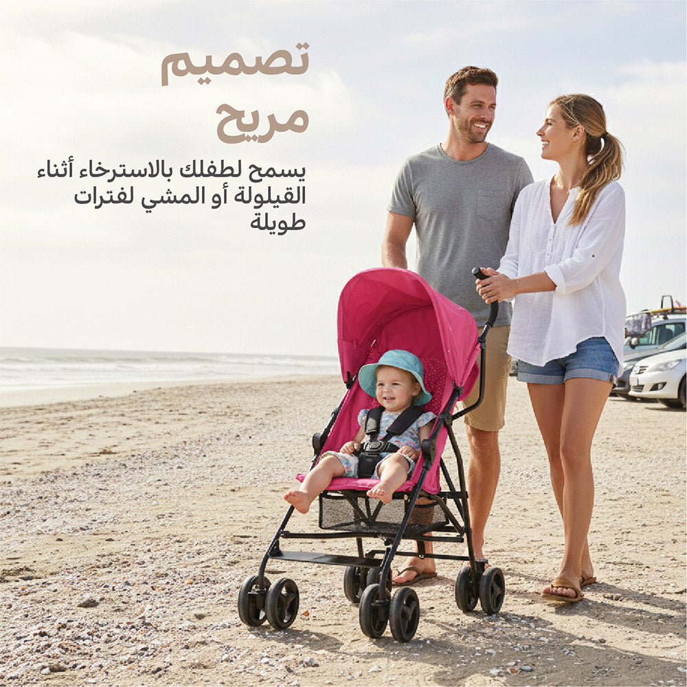 Pink Lightweight Stroller | Best Travel Stroller, Compact Travel Stroller & Umbrella Stroller for Babies (6–36 Months)