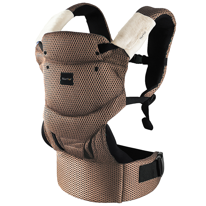 Nurtur Willow Deluxe Mesh Infant Baby Carrier – Premium Fabric, Dual-Facing Comfort, Adjustable Cushioned Straps - Sand