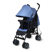 Nurtur Archer Baby/Kids Lightweight Travel Stroller 0 36 Months, Storage Basket, Detachable Bumper, 5 Point Safety Harness, Compact Design, Blue