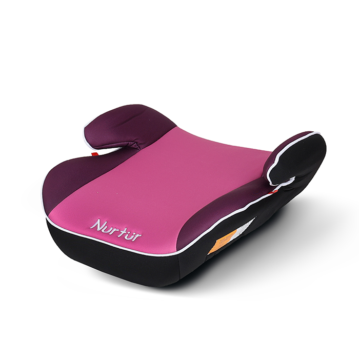 Nurtur Nova Kids Booster Seat - Arm Rest - Easy to Install - Universally Fit – Wide Cushioned Base - Suitable from 4 years to 12 years (Group 2/3) - Pink