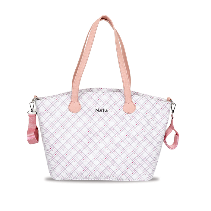 Nurtur Vogue Maternity Diaper Bag Fashion Bag Multifunction Travel Bag with insulator bottle warming pocket and changing pad - Printed