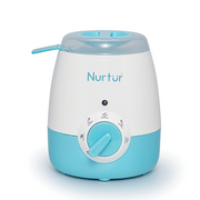 Nurtur Ember Bottle and food warmer, Easy to use design, auto shut off, UK Plug, led Timer Function, Rotary Knob