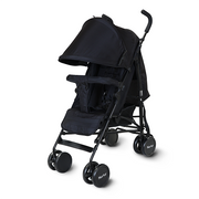 Nurtur Archer Baby/Kids Lightweight Travel Stroller 0 36 Months, Storage Basket, Detachable Bumper, 5 Point Safety Harness, Compact Design, Black