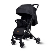 Nurtur Bravo Baby/Kids Travel Stroller 0 36 months, Storage Basket, Detachable Bumper, 5 Point Safety Harness, Compact Foldable Design, Black