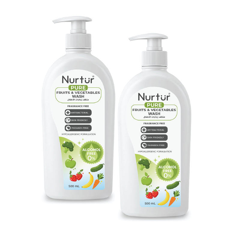 Fruits & Vegetables Wash 2 × 500ml | Food-Safe Alcohol Free