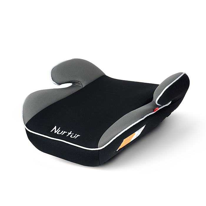 Nurtur Nova Kids Booster Seat - Arm Rest - Easy to Install - Universally Fit – Wide Cushioned Base - Suitable from 4 years to 12 years (Group 2/3) - Grey Multi