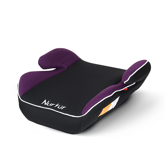 Nurtur Nova Kids Booster Seat - Arm Rest - Easy to Install - Universally Fit – Wide Cushioned Base - Suitable from 4 years to 12 years (Group 2/3) - Purple