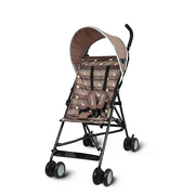 Nurtur Rex Lightweight Stroller – Compact Fold, Sun Canopy, Shoulder Strap, Airflow Design, Portable Buggy for Toddlers 6-36 Months, Easy Fold, - Brown