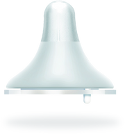 Nurtur Cozi - Narrow Neck Silicone 3 Flow Rate Teats-L-Nude