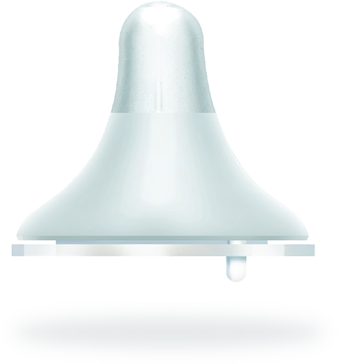 Nurtur Cozi - Narrow Neck Silicone 3 Flow Rate Teats-S-Nude