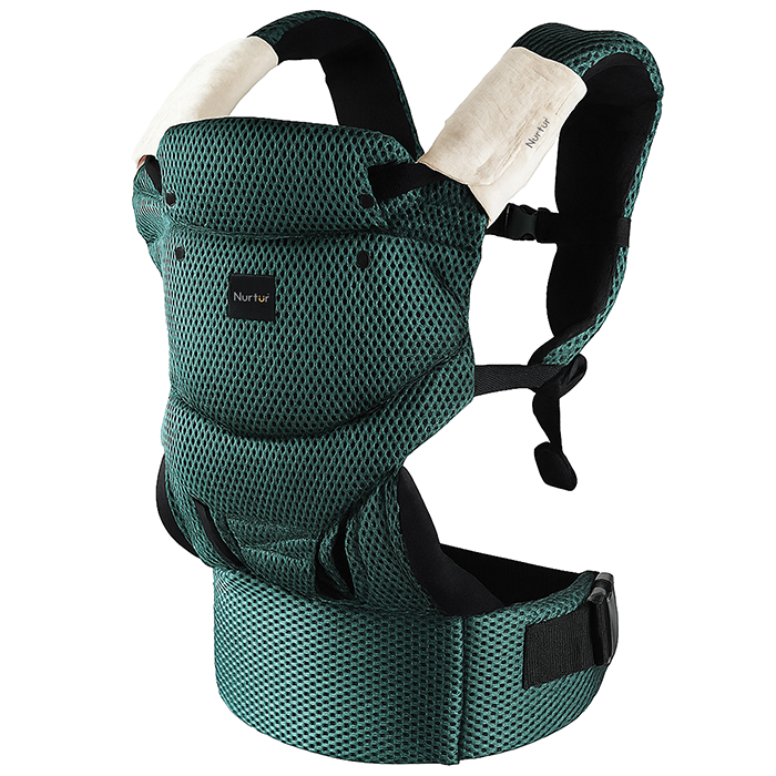 Nurtur Willow Deluxe Mesh Infant Baby Carrier – Premium Fabric, Dual-Facing Comfort, Adjustable Cushioned Straps - Black