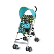 Nurtur Rex Lightweight Stroller – Compact Fold, Sun Canopy, Shoulder Strap, Airflow Design, Portable Buggy for Toddlers 6-36 Months, Easy Fold, - Green / Teal
