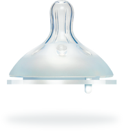 Nurtur Cozi - Wide Neck Silicone 3 Flow Rate Teats-M-Nude