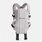 Nurtur Dove Deluxe Infant Baby Carrier – Premium Fabric, Dual-Facing Comfort, Adjustable Cushioned Straps, & Built-In Baby Bib - Grey