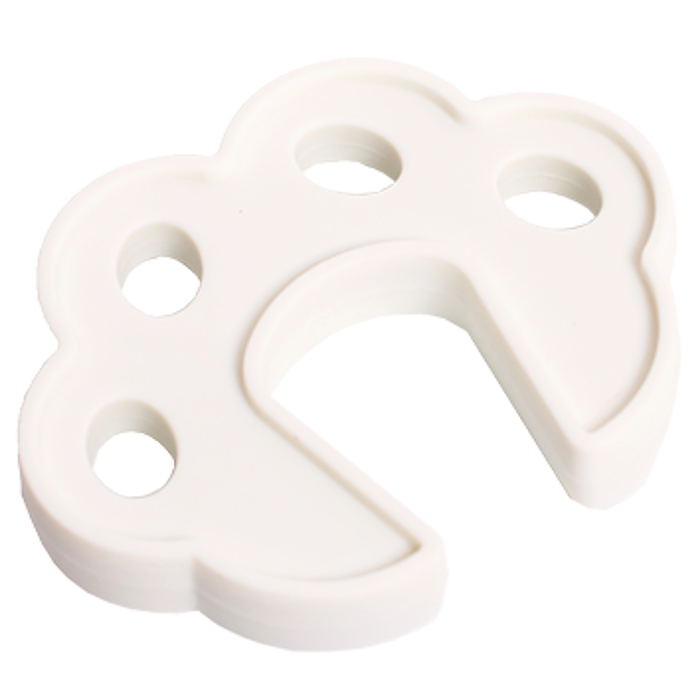 Nurtur Soft Foam Door Guard - Finger Pinch Protector (White)