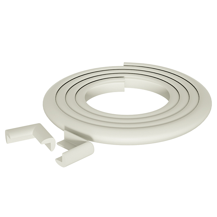 Nurtur 2M Safety Edge & 4 Corner Guards Set - NBR Foam (White)