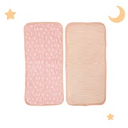 Nurtur Feeding Gift Set - 2 pack bibs & 2 burpcloths - Pink Multi/Girl