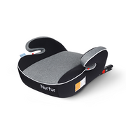 Nurtur Enzo Kids Booster Car Seat - Arm Rest Seat, Blow up Narrow Backless Booster Car Seat for Travel, Suitable from 4 years to 12 years (Group 2/3) - Grey Multi