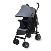 Nurtur Archer Baby/Kids Lightweight Travel Stroller 0 36 Months, Storage Basket, Detachable Bumper, 5 Point Safety Harness, Compact Design, Dark Gray