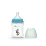 Nurtur Cozi - 160Ml Anticolic Glass Feeding Bottle - Blue