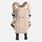 Nurtur Dove Deluxe Infant Baby Carrier – Premium Fabric, Dual-Facing Comfort, Adjustable Cushioned Straps, & Built-In Baby Bib - Sand