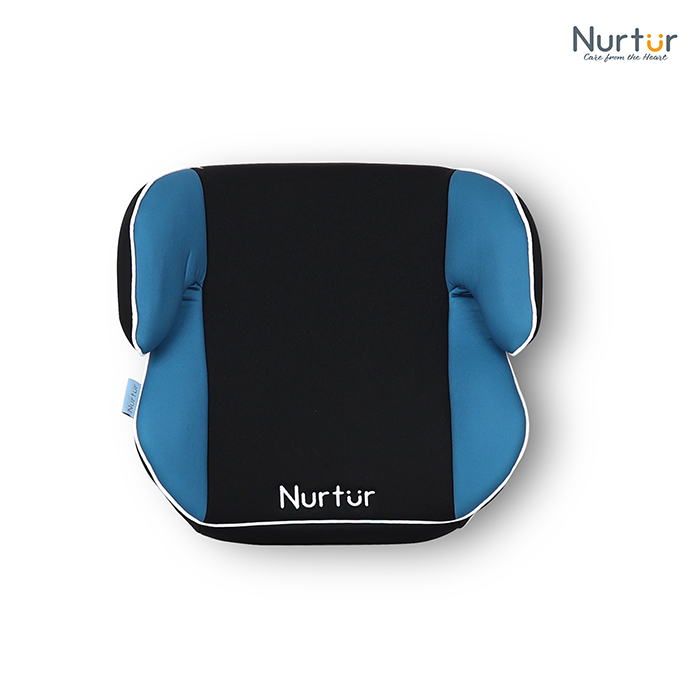 Nurtur Nova Kids Booster Seat - Arm Rest - Easy to Install - Universally Fit – Wide Cushioned Base - Suitable from 4 years to 12 years (Group 2/3) - Blue