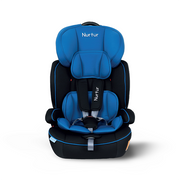 Nurtur All-in-one Ragnar Convertible Car Seat, ultra-slim design with Rear-Facing, Forward-Facing, and Belt-Positioning Booster (Group 1/2/3), Upto 36kg - Black / Blue