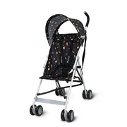 Nurtur Rex Lightweight Stroller – Compact Fold, Sun Canopy, Shoulder Strap, Airflow Design, Portable Buggy for Toddlers 6-36 Months, Easy Fold, - Black Print