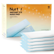 2-in-1 Postpartum Maxi Cooling Pads for Women, Disposable High Absorbent Cooling Perineal (10 Pads) Reduce Swelling
