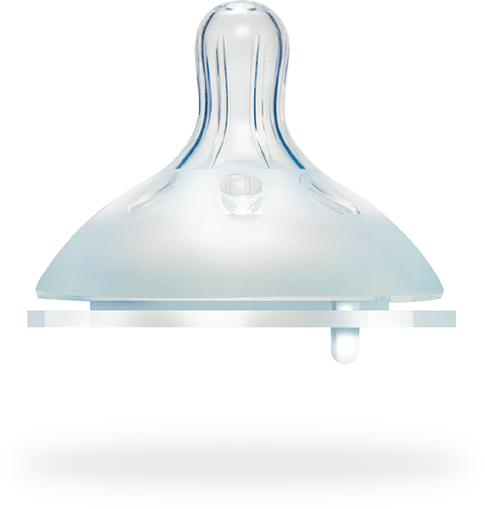 Nurtur Cozi - Wide Neck Silicone 3 Flow Rate Teats - X Cut-Nude