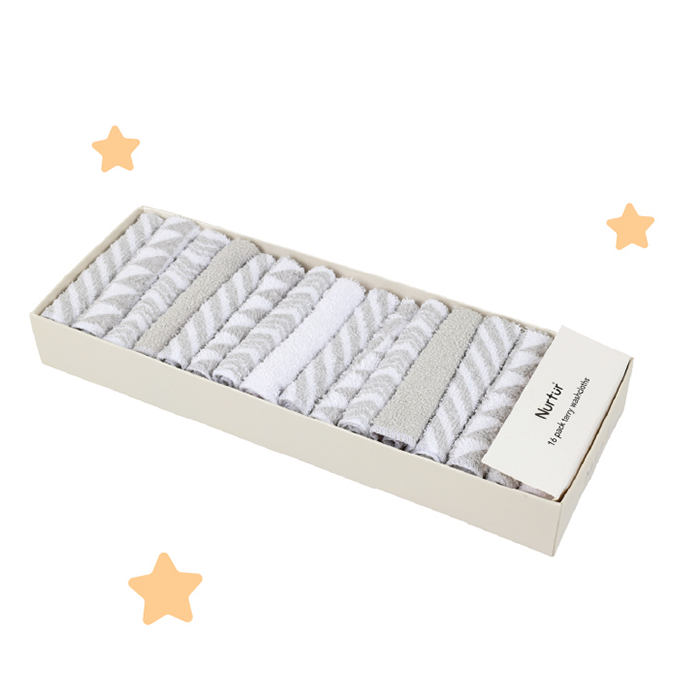 Nurtur-16 Pack Wash Cloths - Gift sets - Shower Bundle