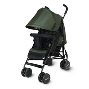 Nurtur Archer Baby/Kids Lightweight Travel Stroller 0 36 Months, Storage Basket, Detachable Bumper, 5 Point Safety Harness, Compact Design, Dark Green