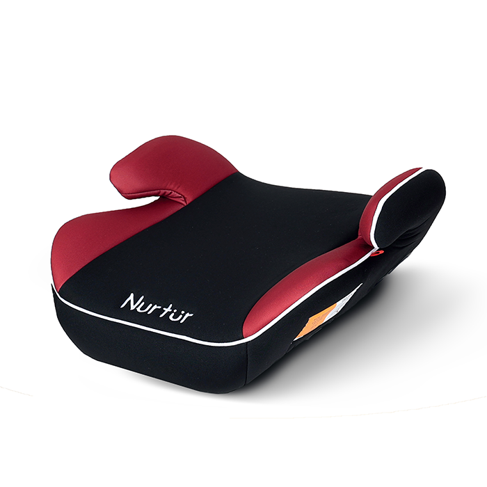 Nurtur Nova Kids Booster Seat - Arm Rest - Easy to Install - Universally Fit – Wide Cushioned Base - Suitable from 4 years to 12 years (Group 2/3) - Red