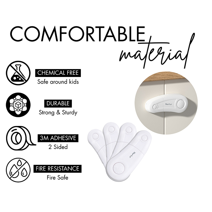 Nurtur Child Safety Drawer Locks - ABS (2 Pack)