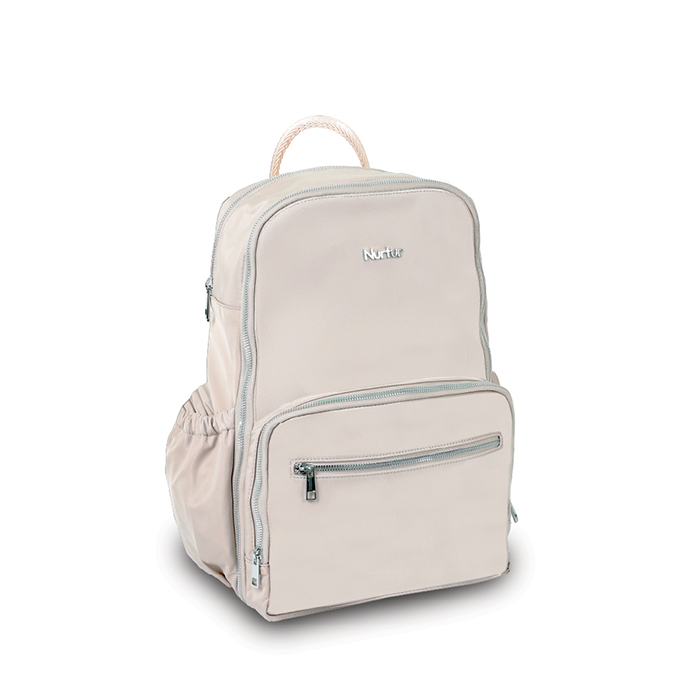 Nurtur Maverick Maternity Diaper Bag Fashion Bagpack Bag Multifunction Travel Bag with insulator bottle warming pocket and changing pad - Beige