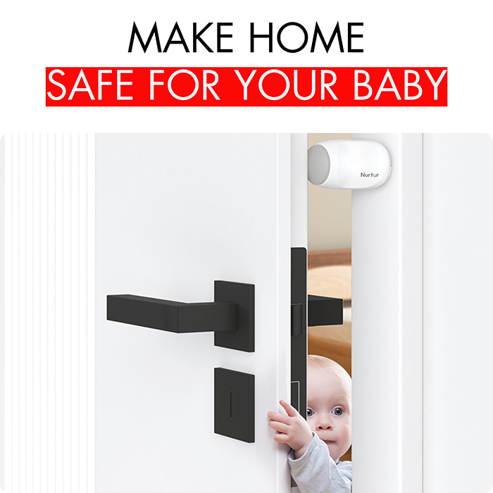 Nurtur Child Safety Door Stopper - Finger Pinch Protector (TPR+ABS)