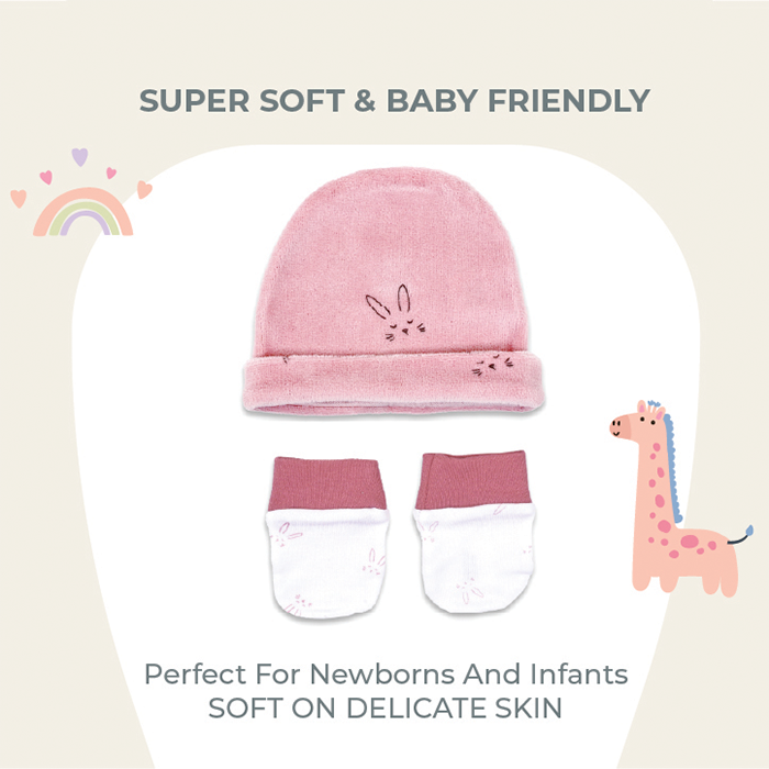 Nurtur Gift Set - 4 Pieces, (Sleepsuit, Short Sleeve Bodysuit, Hat, Mittens) Blue Multi/Boy