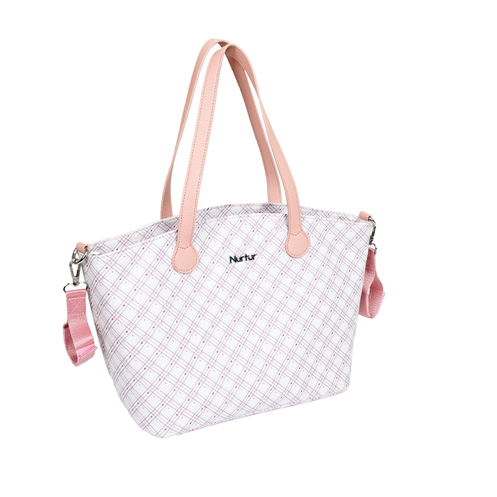 Nurtur Vogue Maternity Diaper Bag Fashion Bag Multifunction Travel Bag with insulator bottle warming pocket and changing pad - Printed