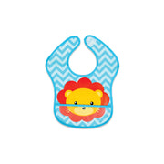 Nurtur PP Bib with Pocket - Character Print - Lion/Boy - Pack of 1