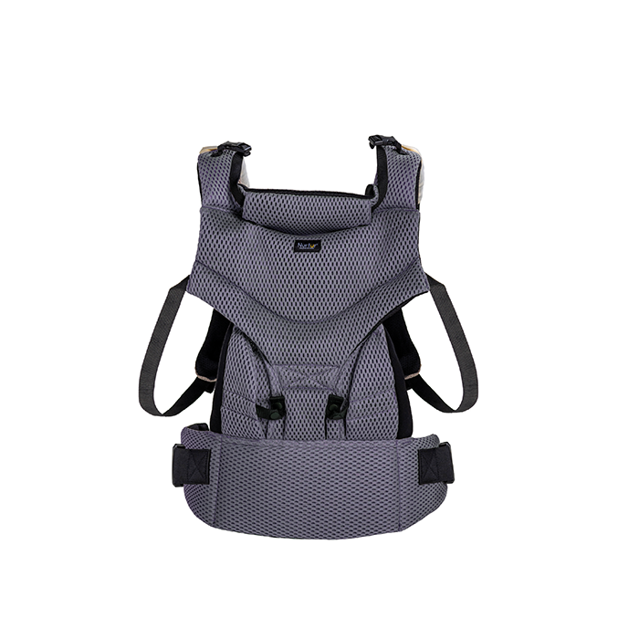 Nurtur Willow Deluxe Mesh Infant Baby Carrier – Premium Fabric, Dual-Facing Comfort, Adjustable Cushioned Straps - Anthracite