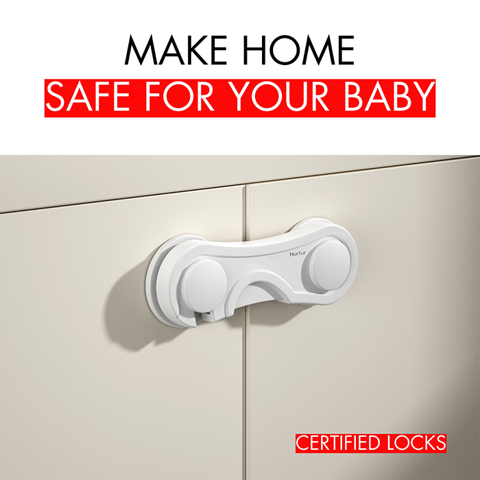 Nurtur Child Safety Cabinet Lock - ABS (Single Pack)