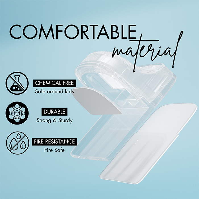 Nurtur Transparent Furniture Anti-Tip Wall Straps - PC (2 Pack)