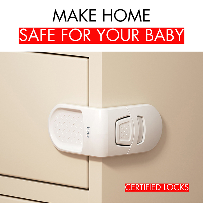 Nurtur Hidden Child Safety Drawer Lock - ABS (1 Pack)