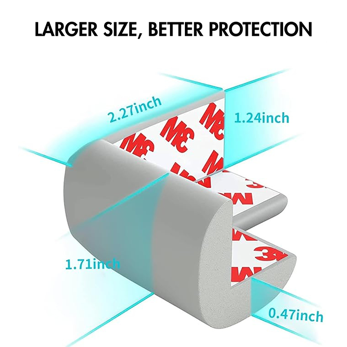 Nurtur NBR Foam Safety Table Corner Guards - Pack of 4